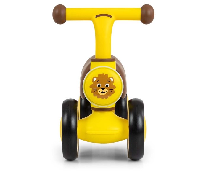 Pojazd jeździk dla rocznego dziecka, York żółty, lekki, Milly Mally 12m+